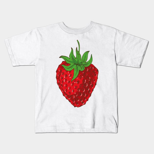 Strawberry Fields Kids T-Shirt by deepfuze